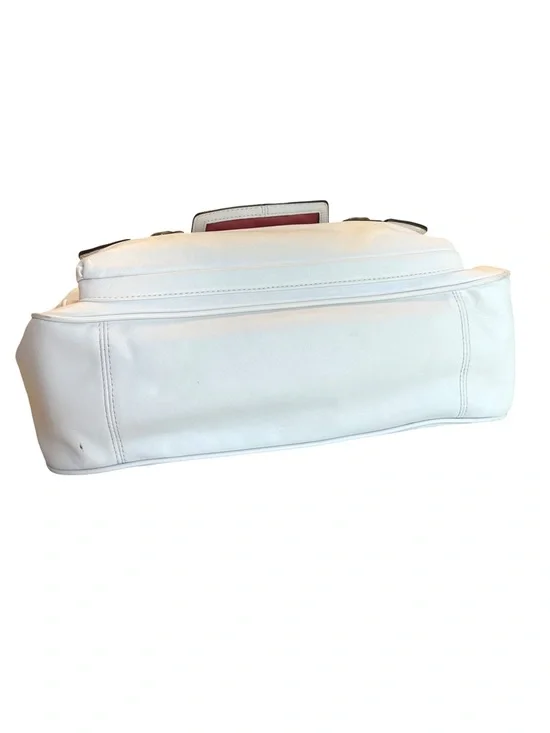 Coach Madison White Leather Sophia Satchel (Style 17924) - Picture 5 of 14